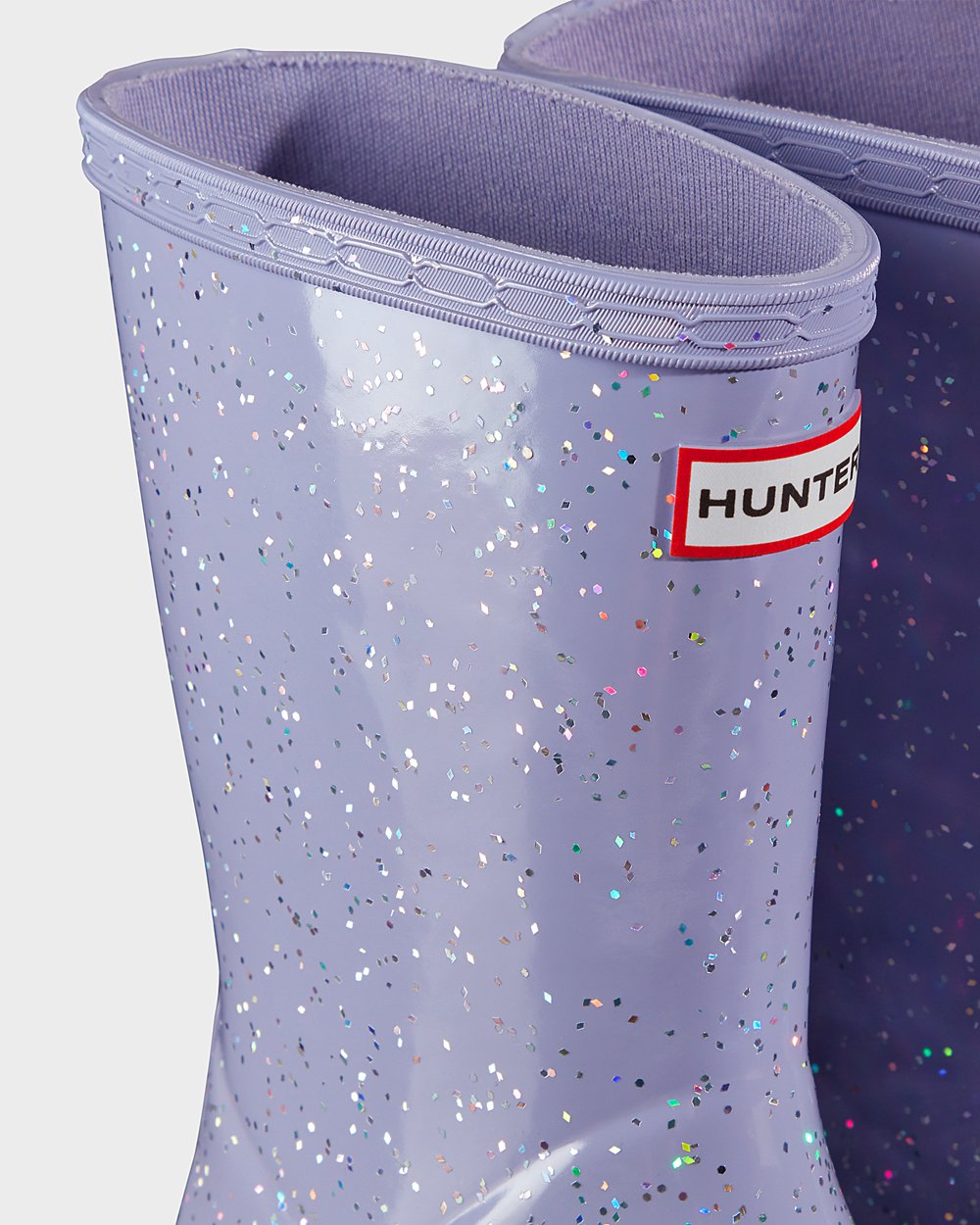 Hunter Niños Original First Giant Glitter - Botas de Lluvia Moradas - 426-XQVTKH